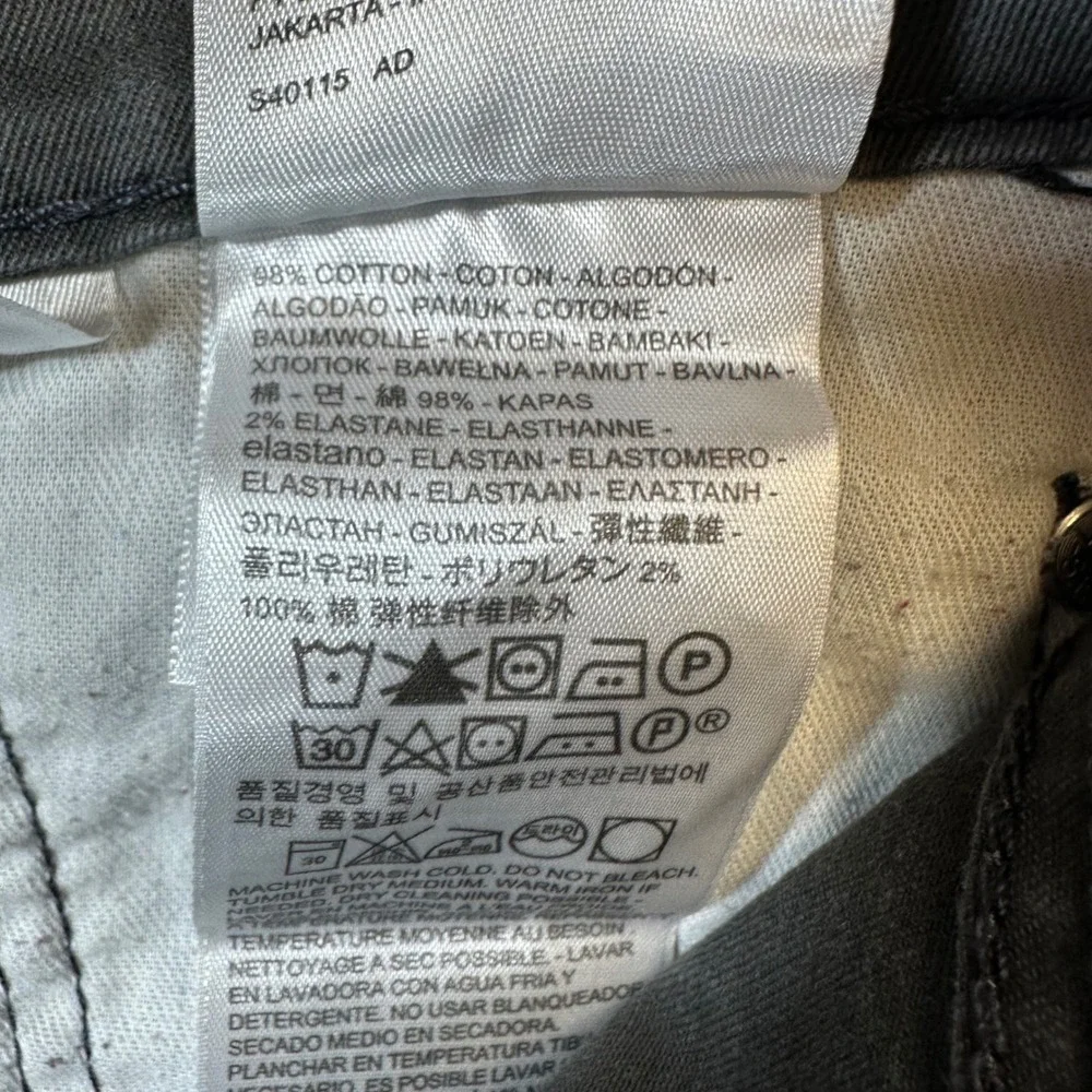 Levi's 541 Athletic Taper Jeans Men's Size 44x30 Charcoal Gray Stretch Denim